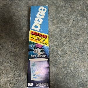 VINTAGE NEW BOX DIXIE BATHROOM DRINK CUPS NIB (P)